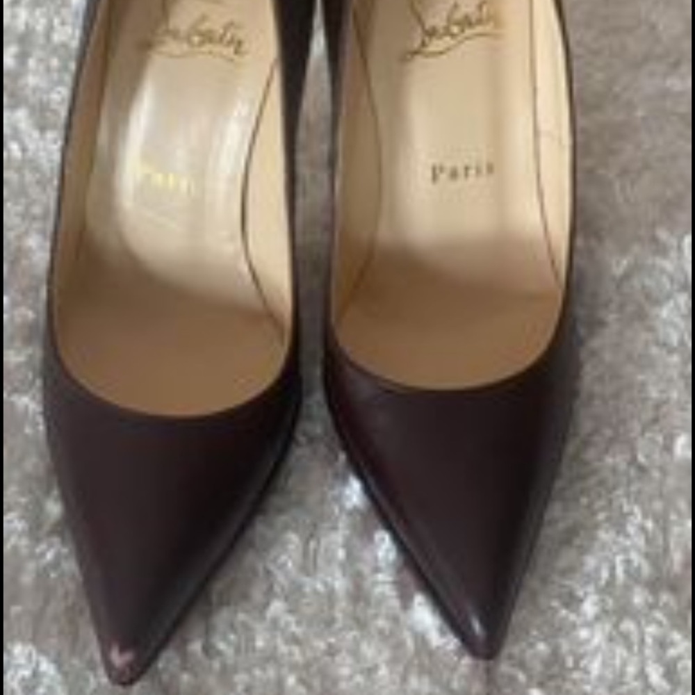 Christian Louboutin dark brown 36 1/2 some